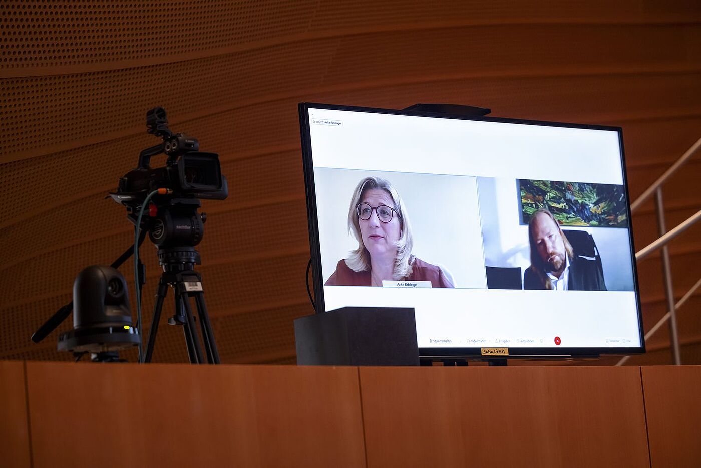 Parlamentarischer Abend So geht #Fahrradland: Anke Rehlinger (SPD) und Dr. Anton Hofreiter (Bündnis 90/Die Grünen).